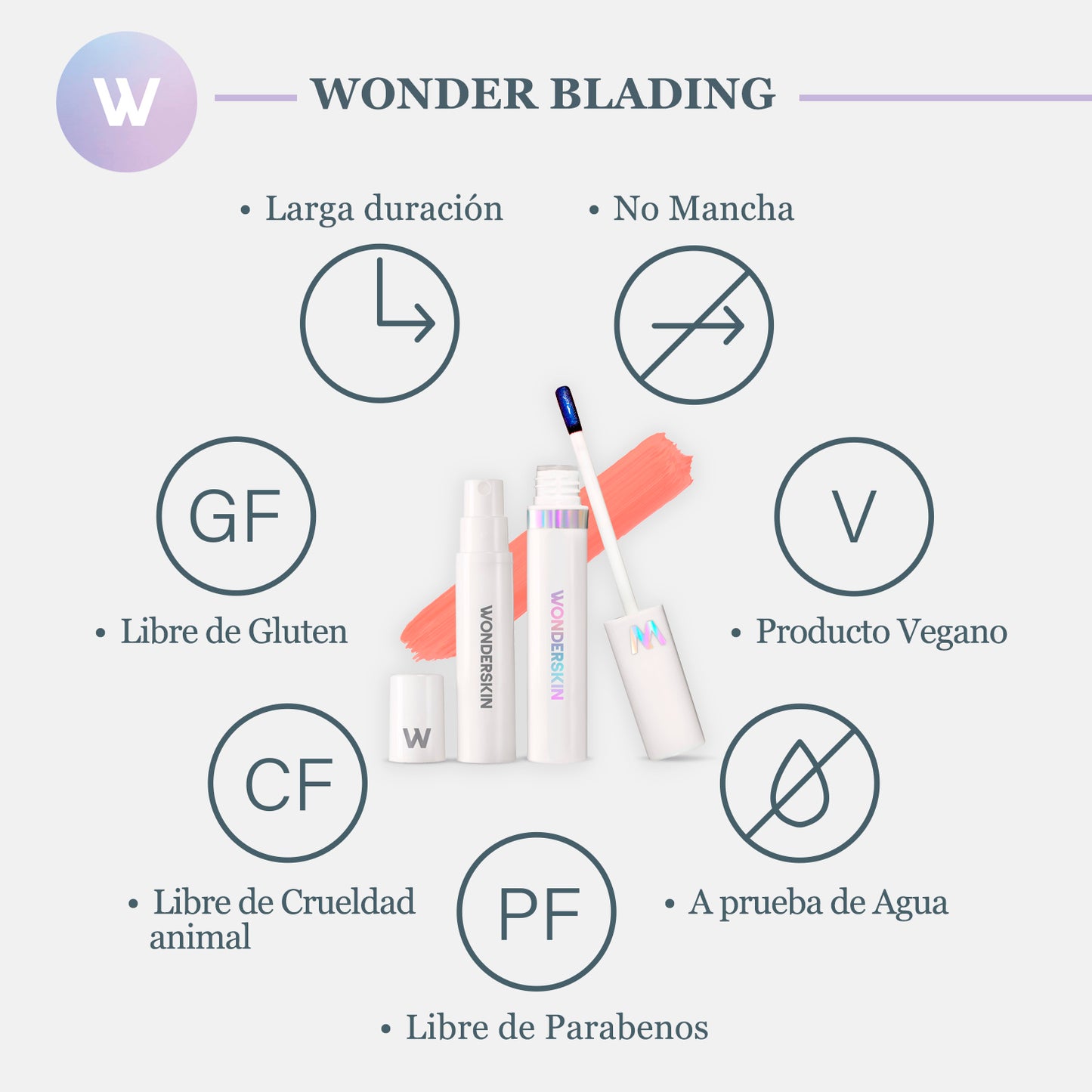 Wonder Blading Lip, Tinta Labial Indeleble, 2 Pack (Whimsical + Crush)